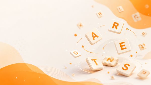 Buchstaben und Wortspiel